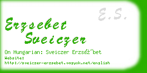 erzsebet sveiczer business card